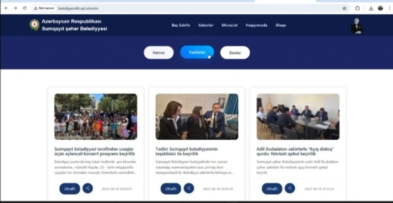 Sumqayit,belediyye,sayt,resmi